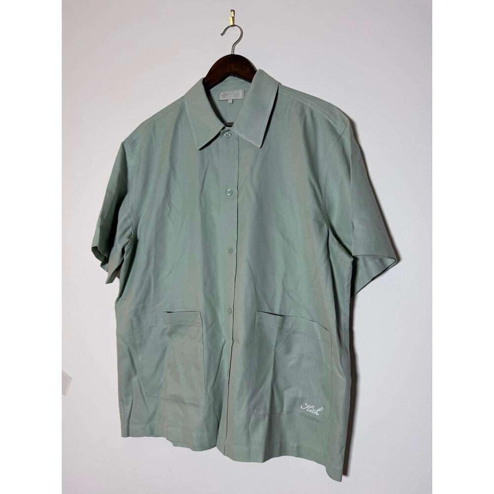 Kith Short-Sleeve Button-Down Shirt in Sage Green